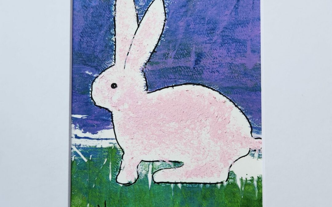Barbara Younger – Bunny Thinking Bunny Thoughts 8×10 gel print