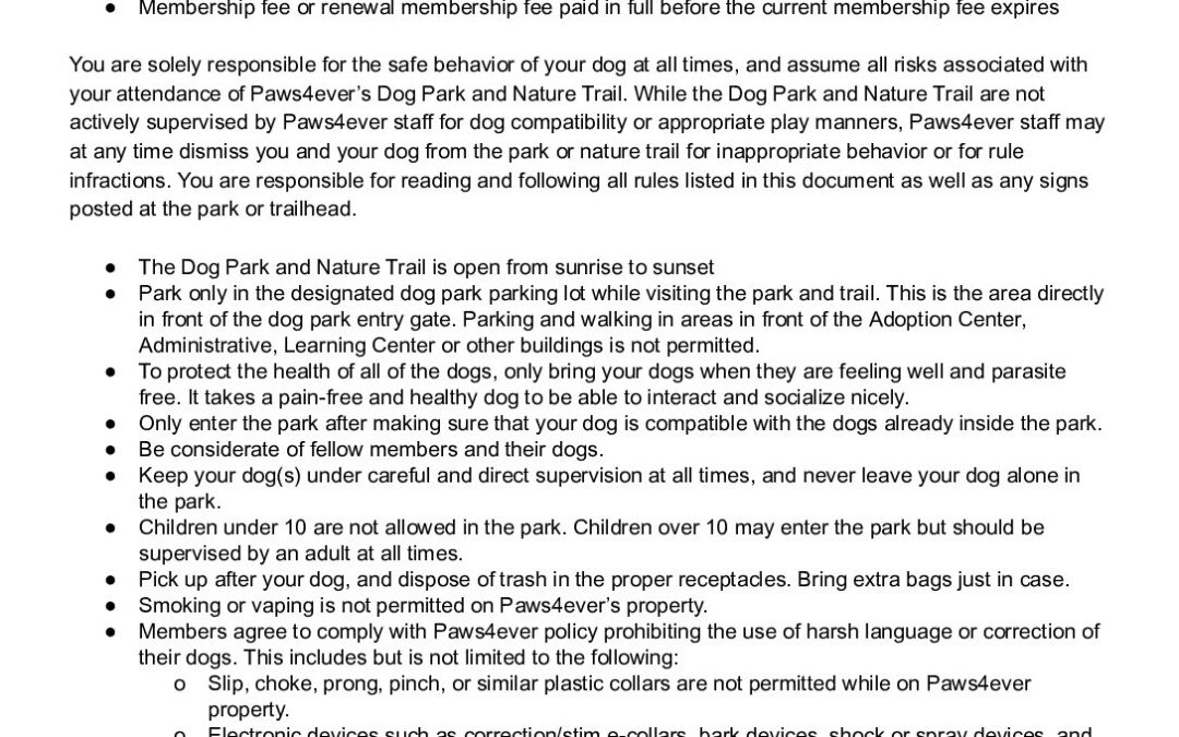 Dog Park Rules and Policies.docx